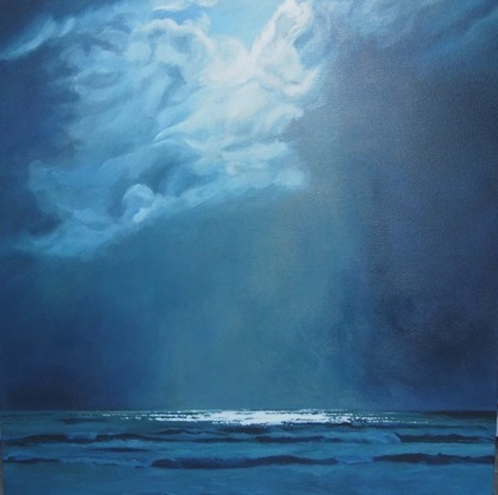 Christine Lang|  Storm Breaking | Acrylic on canvas| McAtamney Gallery and Design Store | Geraldine NZ